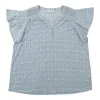 mySTYLE Women's Plus Flutter Sleeve Top sold by Giant Tiger