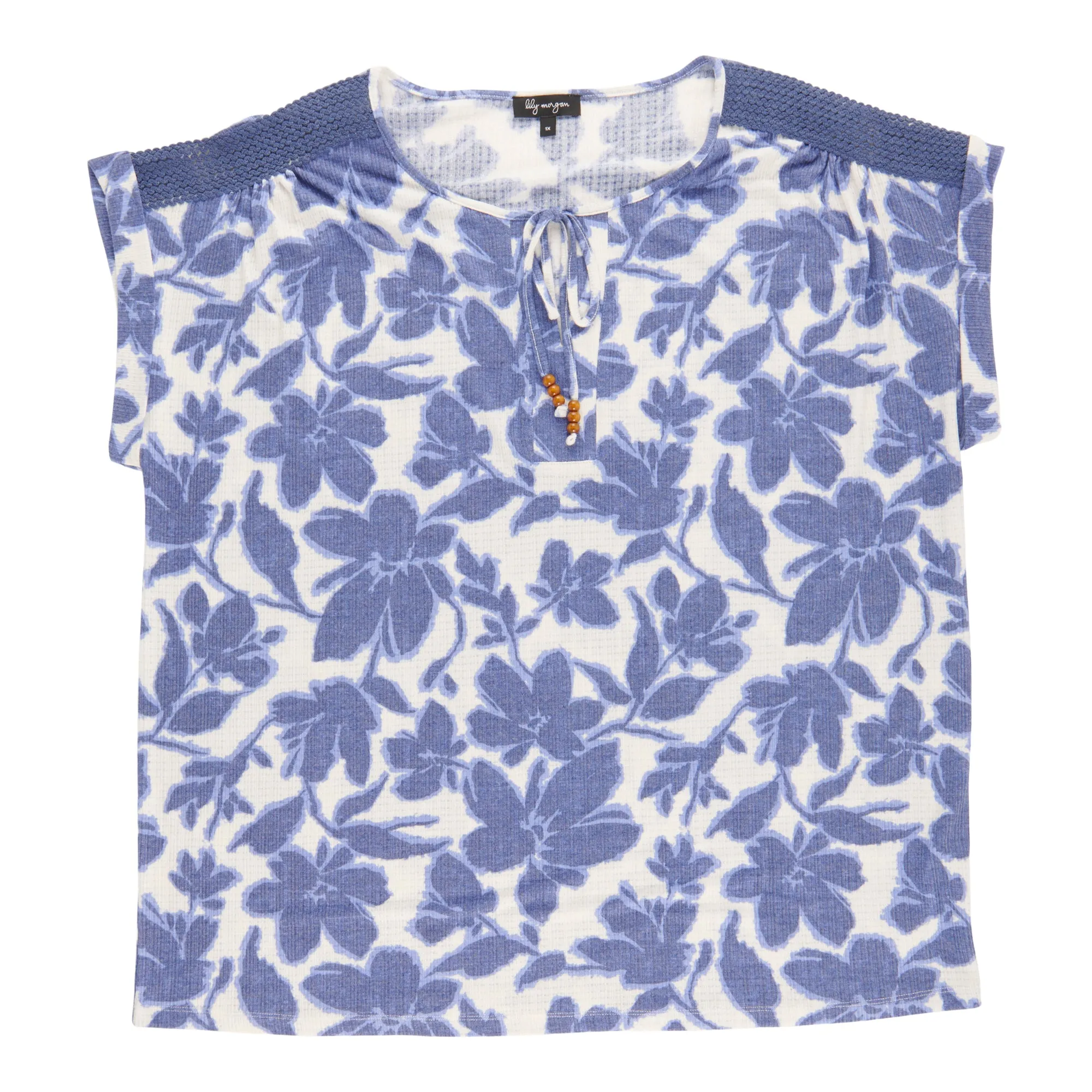 lily morgan Women's Plus Top with Shoulder Details sold by Giant Tiger