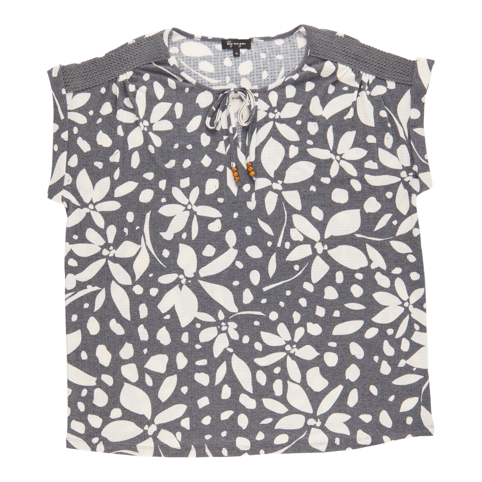 lily morgan Women's Plus Top with Shoulder Details sold by Giant Tiger product image thumbnail 3