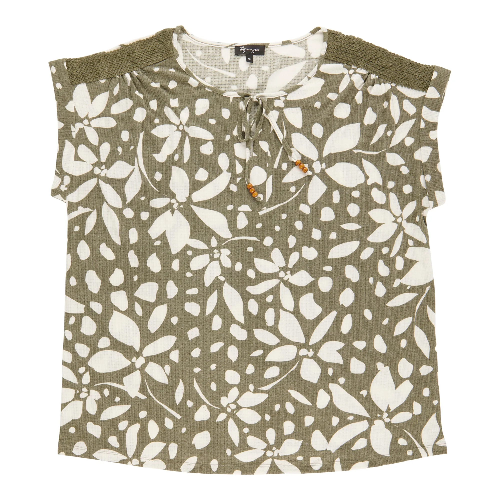 lily morgan Women's Plus Top with Shoulder Details sold by Giant Tiger product image thumbnail 4