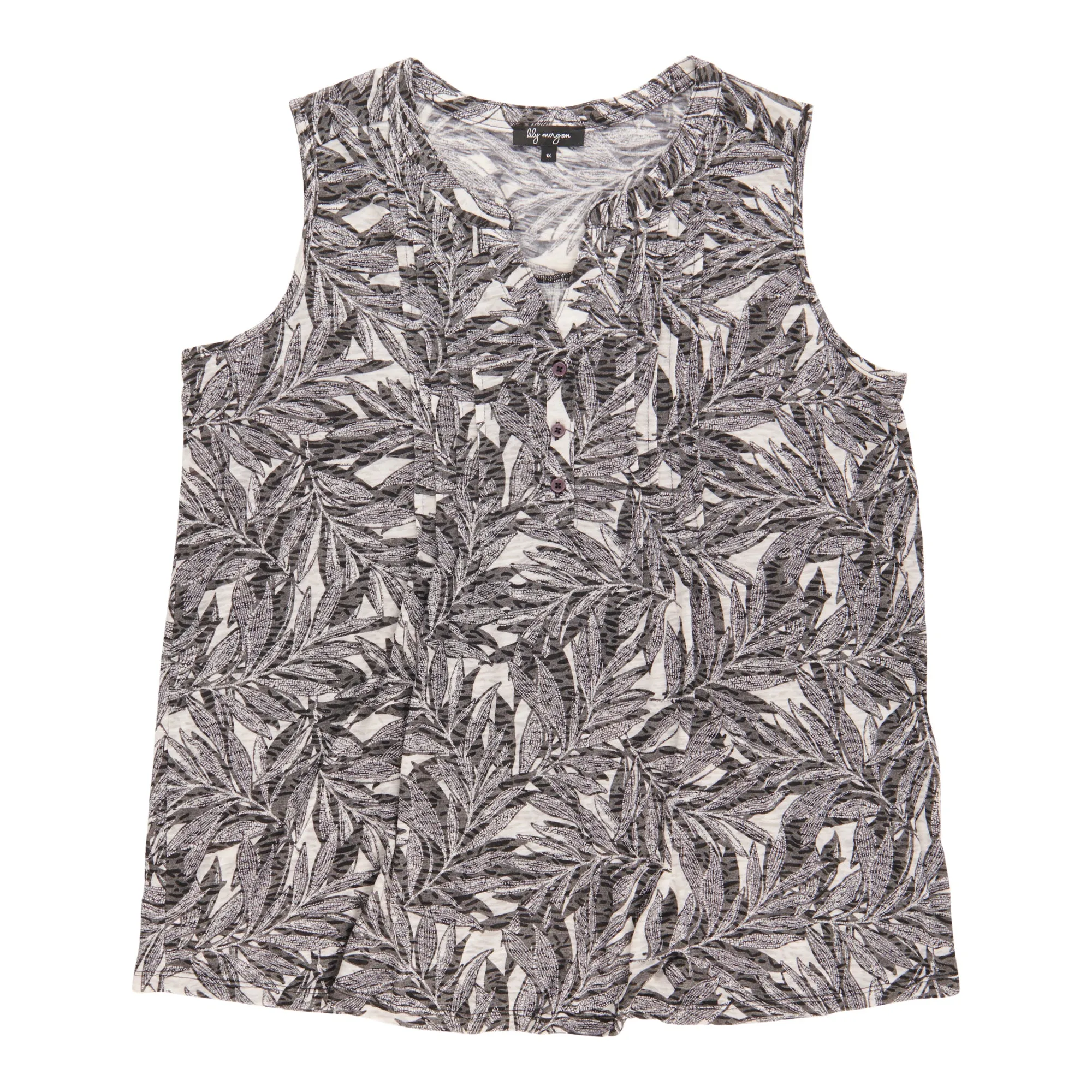 lily morgan Women's Plus Front Button Camisole sold by Giant Tiger product image thumbnail 4