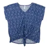 Women's Plus Short Sleeve Tie Front Top sold by Giant Tiger