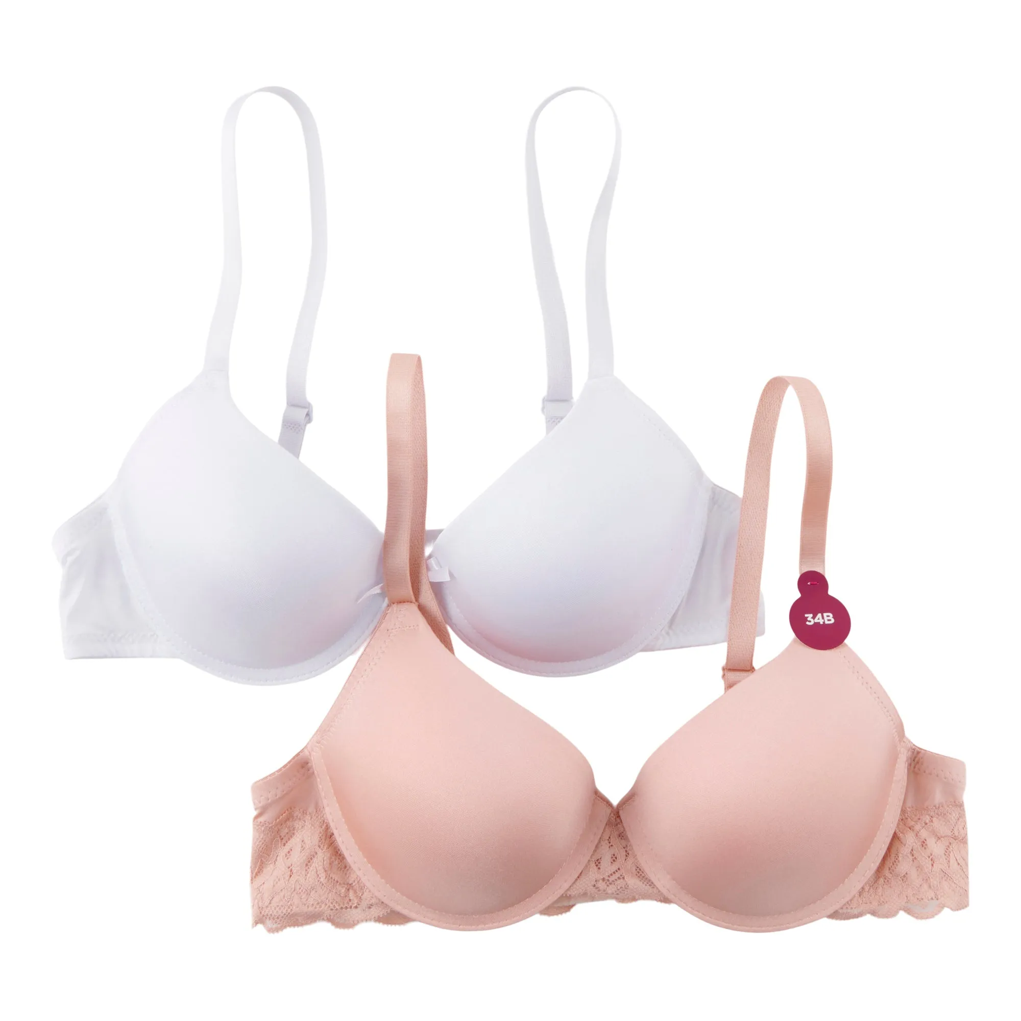 Carisma Women's T-Shirt Lace Bras, 2-Pack sold by Giant Tiger product image thumbnail 2