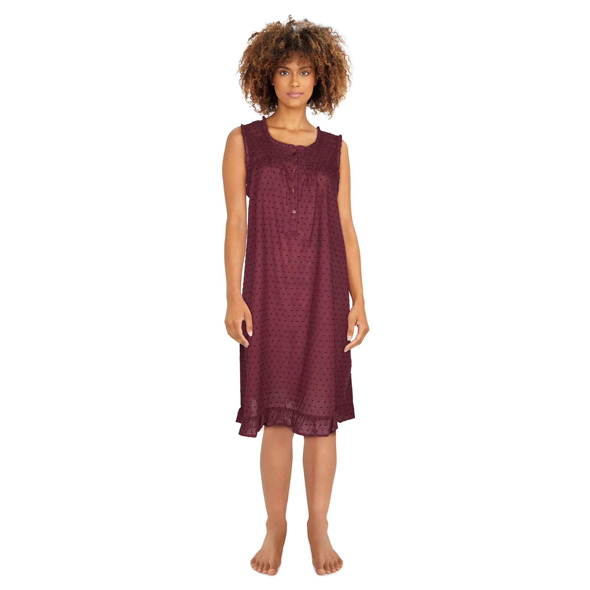 Carisma Women's Cotton Nightgown with Ruffle sold by Giant Tiger