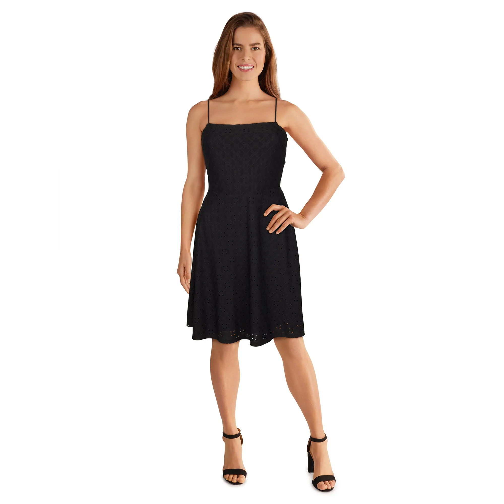 lily morgan Women's Eyelet Skater Dress sold by Giant Tiger