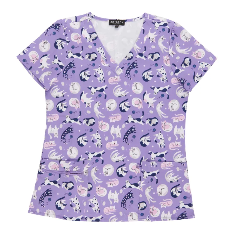 Options Women's Printed Scrub Top sold by Giant Tiger