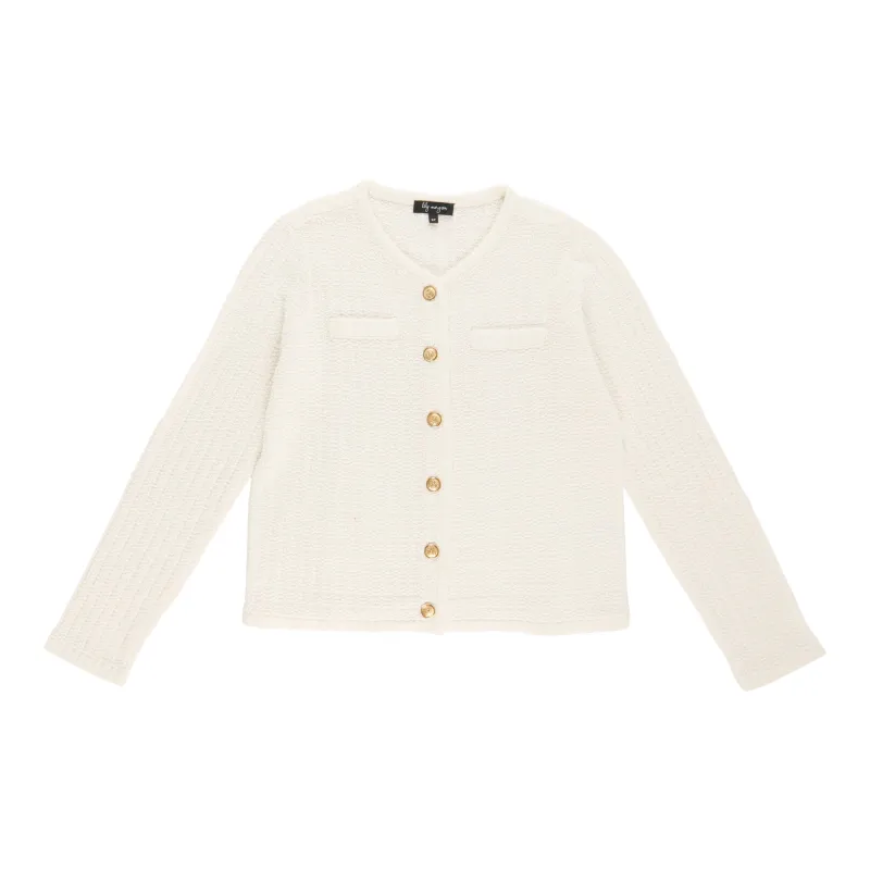 lily morgan Women's Textured Cropped Cardigan sold by Giant Tiger