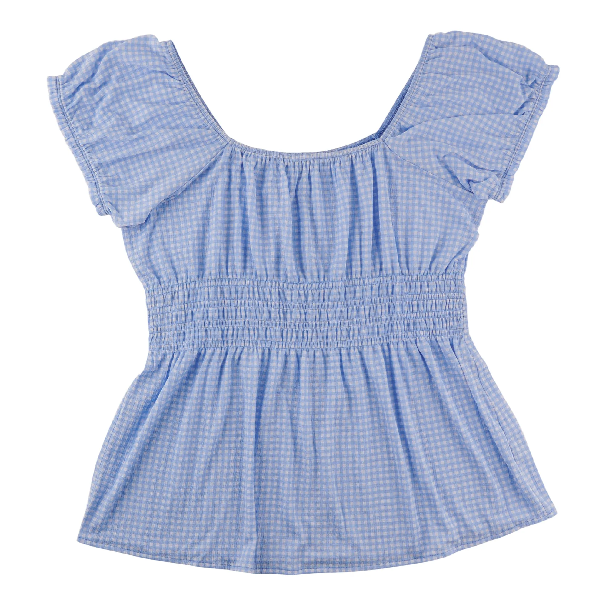 mySTYLE Women's Plus Mykonos Short Sleeve Smock Top sold by Giant Tiger