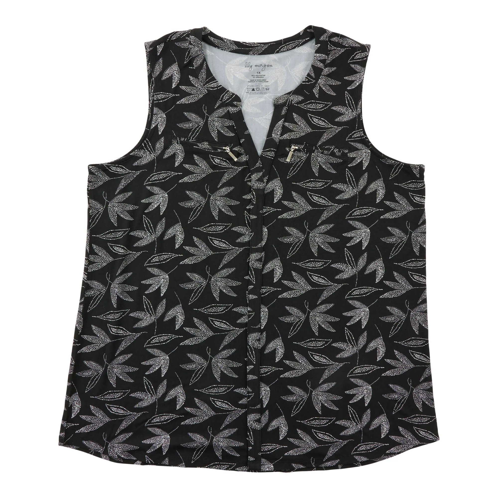 lily morgan Women's Plus Zipper Detail Camisole sold by Giant Tiger