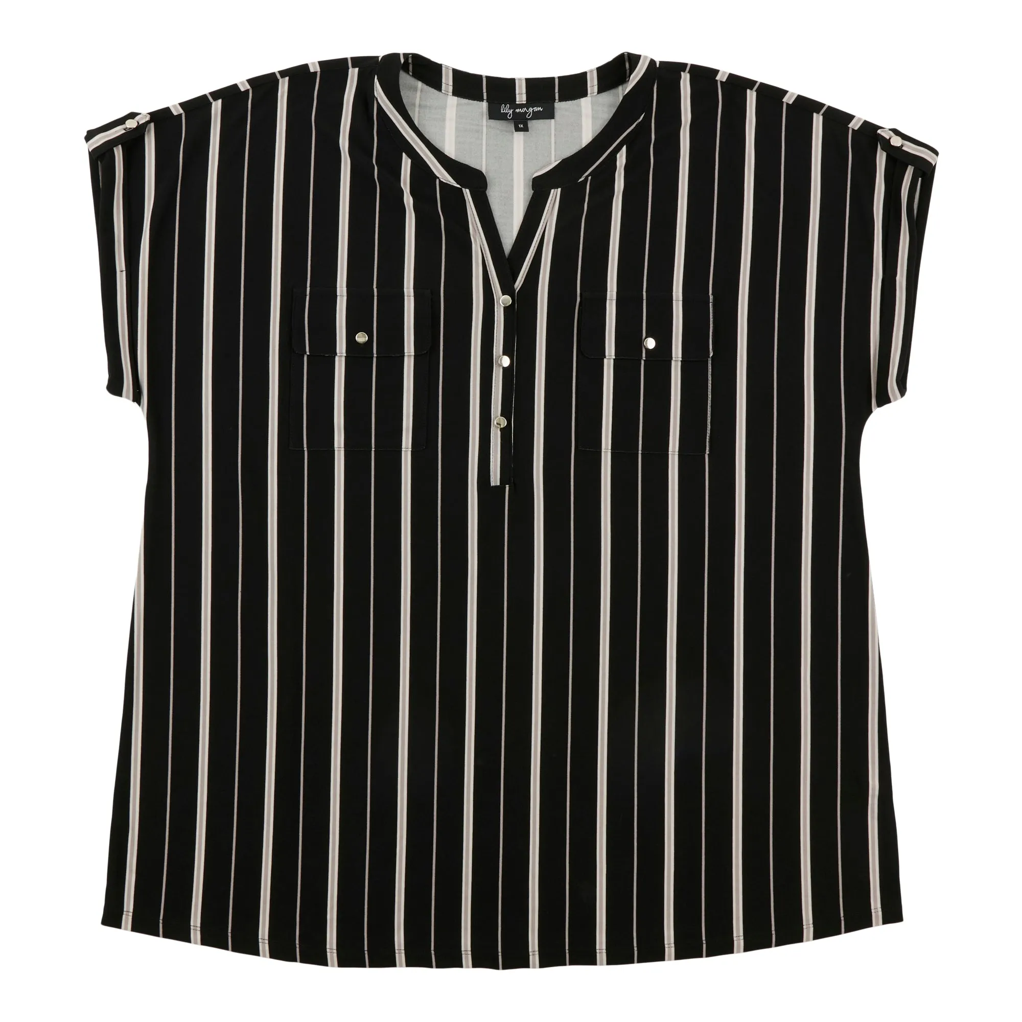 lily morgan Women's Plus Cap Sleeve Top sold by Giant Tiger