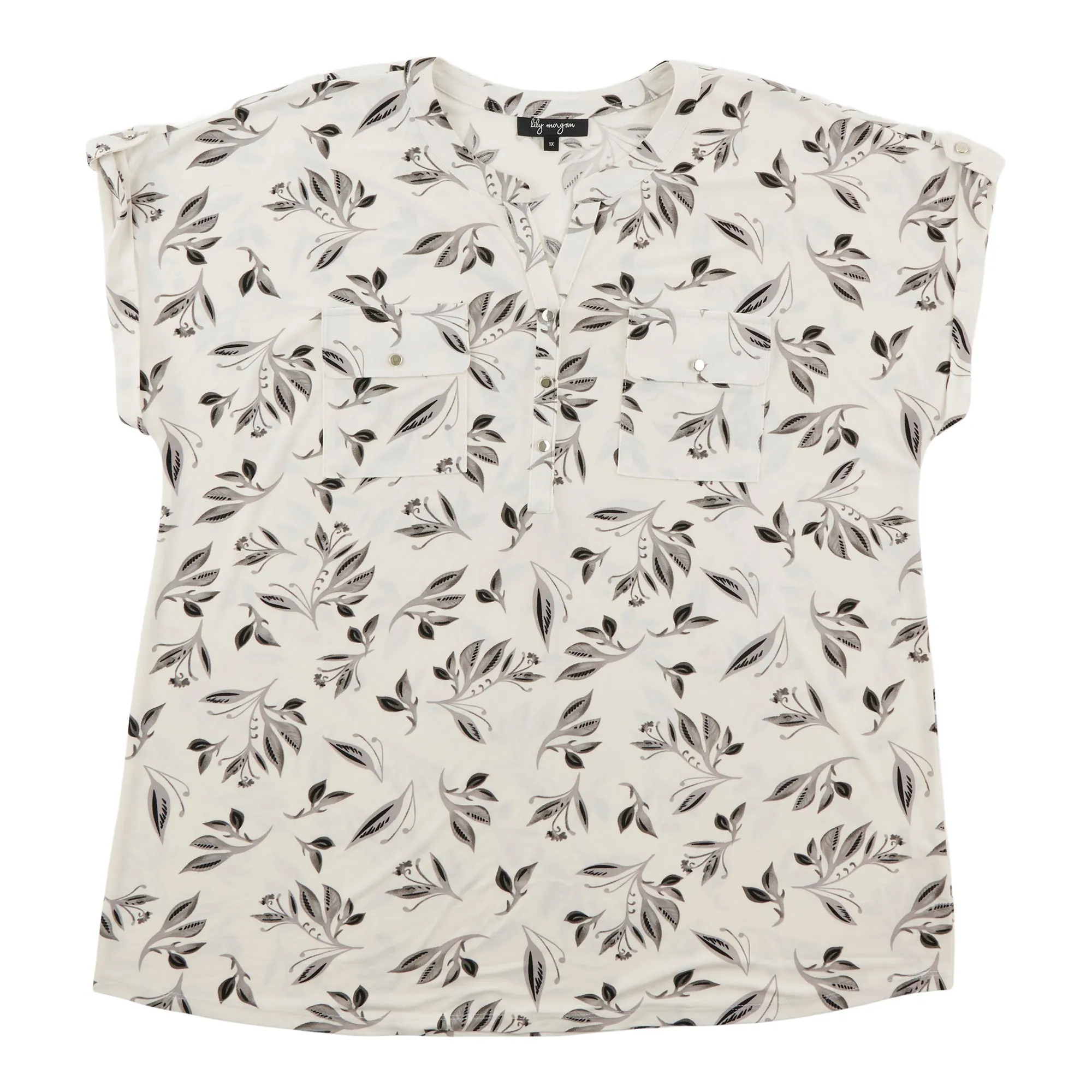 lily morgan Women's Plus Cap Sleeve Top sold by Giant Tiger product image thumbnail 4