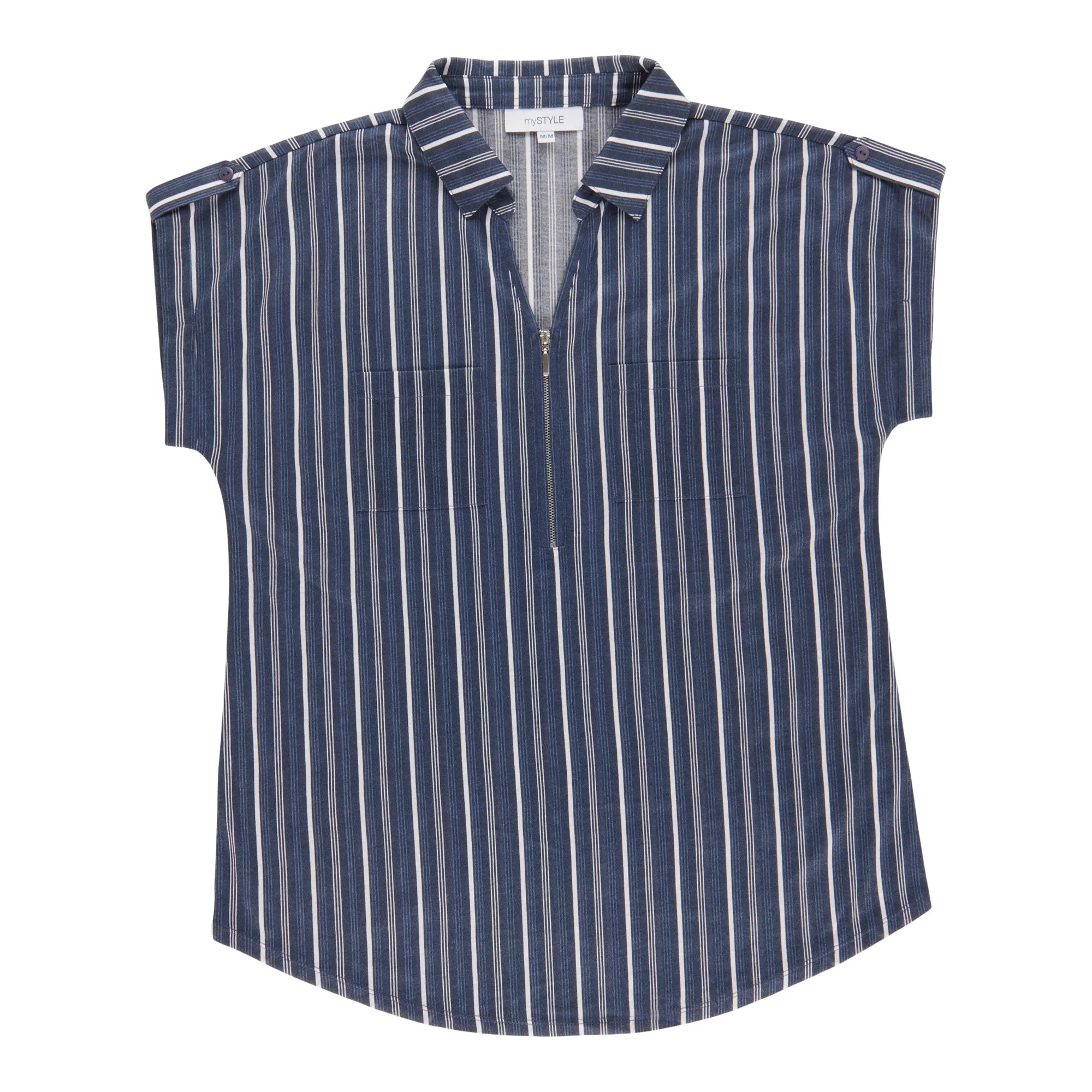 mySTYLE Women's Striped Short Sleeve Top sold by Giant Tiger product image thumbnail 2