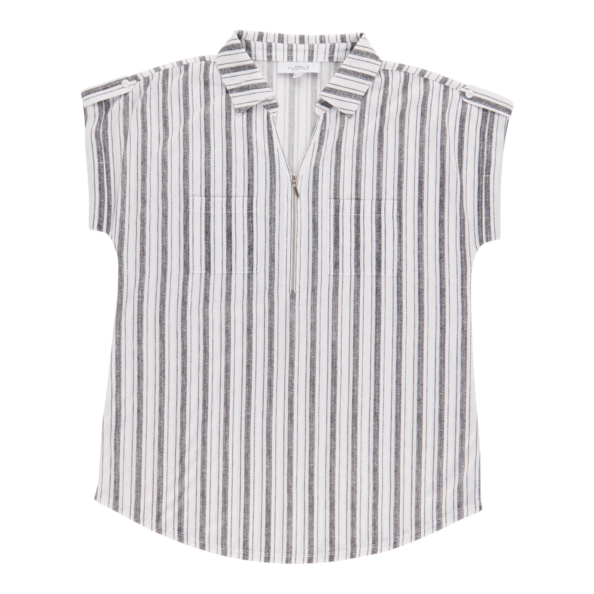 mySTYLE Women's Striped Short Sleeve Top sold by Giant Tiger product image thumbnail 3