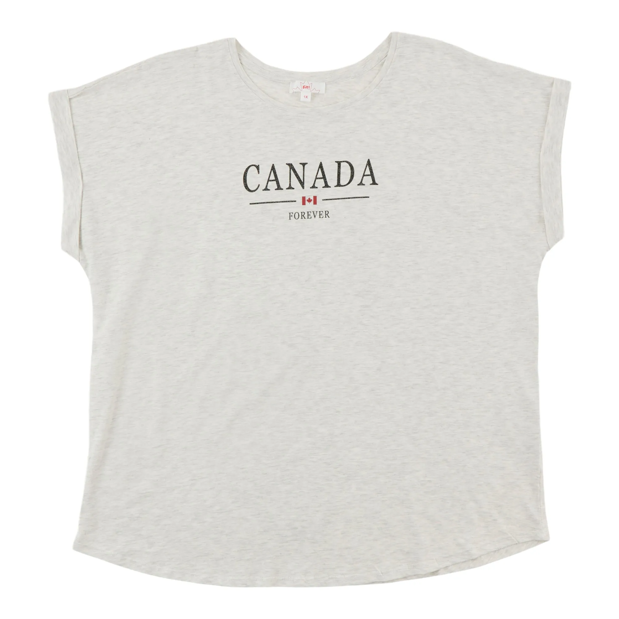 Canada EH Women's Plus Glitter T-Shirt sold by Giant Tiger product image thumbnail 2