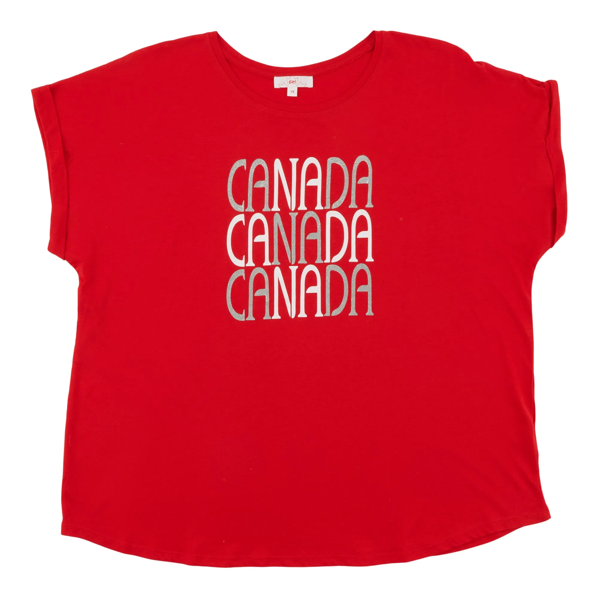 Canada EH Women's Plus Glitter T-Shirt sold by Giant Tiger product image thumbnail 3