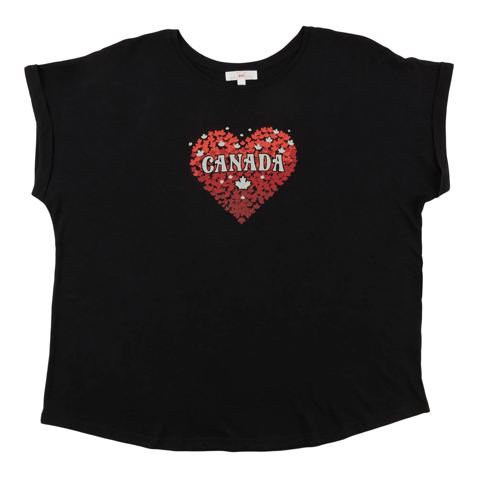 Canada EH Women's Plus Glitter T-Shirt sold by Giant Tiger
