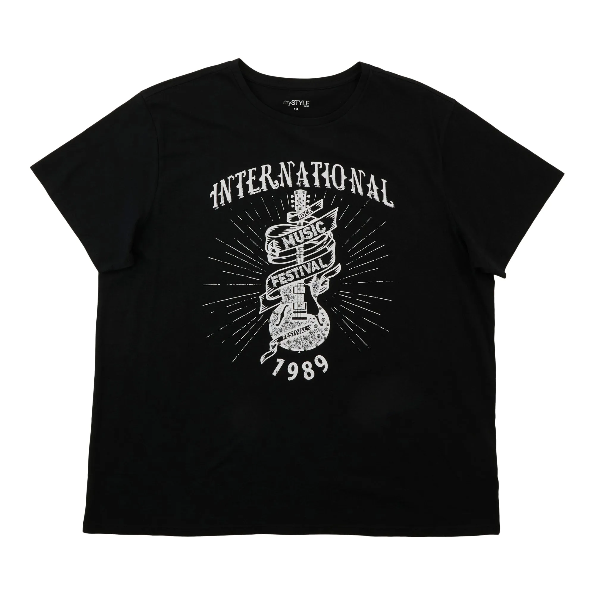 mySTYLE Women's Plus Crew Neck T-Shirt sold by Giant Tiger