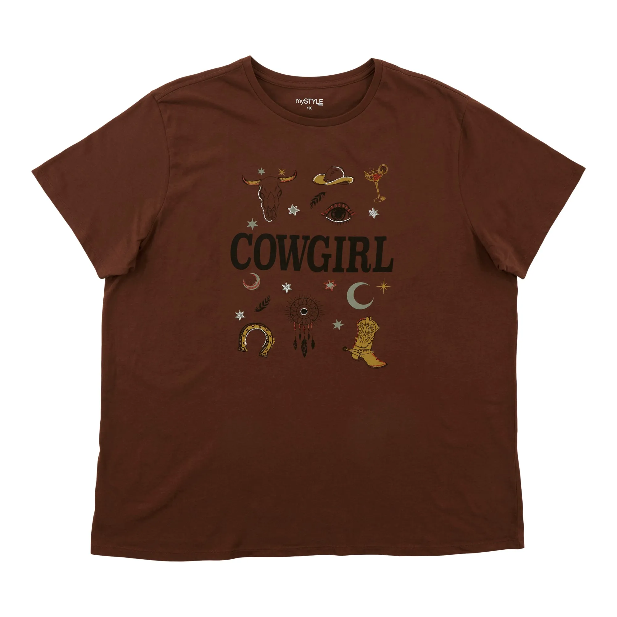 mySTYLE Women's Plus Crew Neck T-Shirt sold by Giant Tiger product image thumbnail 3