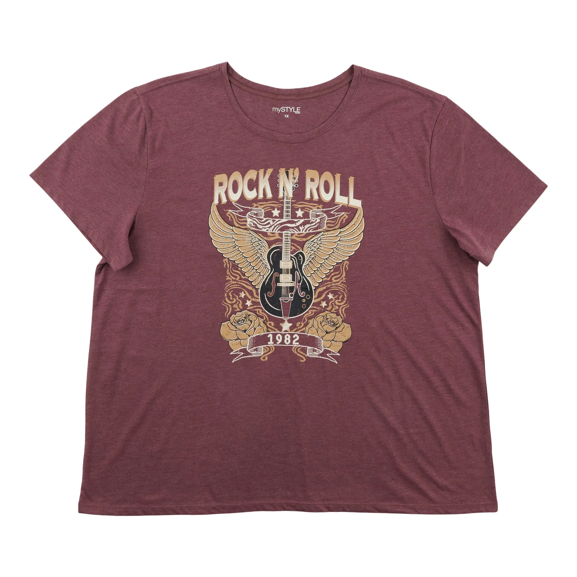 mySTYLE Women's Plus Crew Neck T-Shirt sold by Giant Tiger product image thumbnail 4