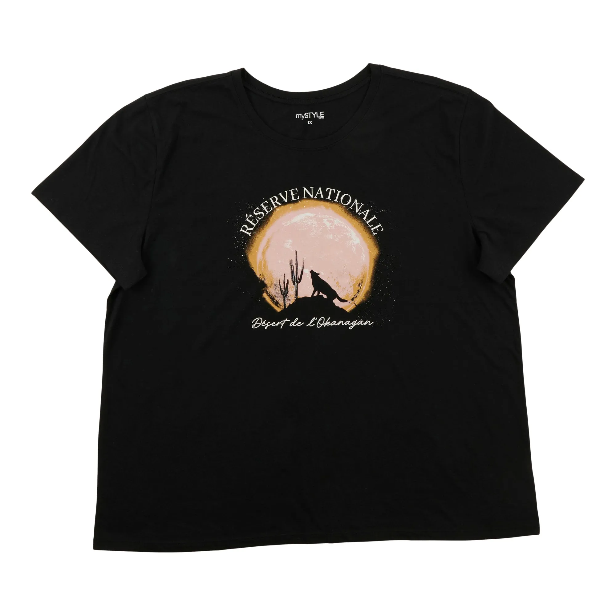 mySTYLE Women's Plus Crew Neck T-Shirt sold by Giant Tiger