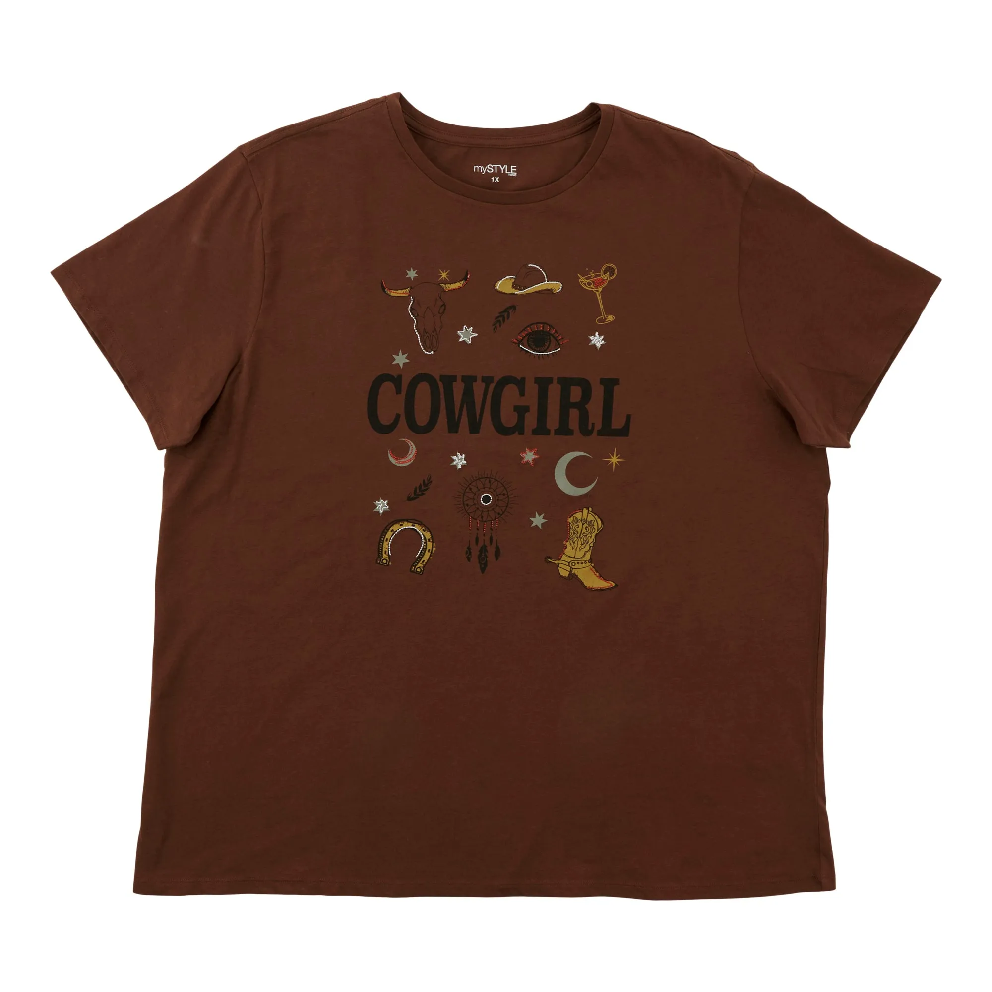 mySTYLE Women's Plus Crew Neck T-Shirt sold by Giant Tiger product image thumbnail 3