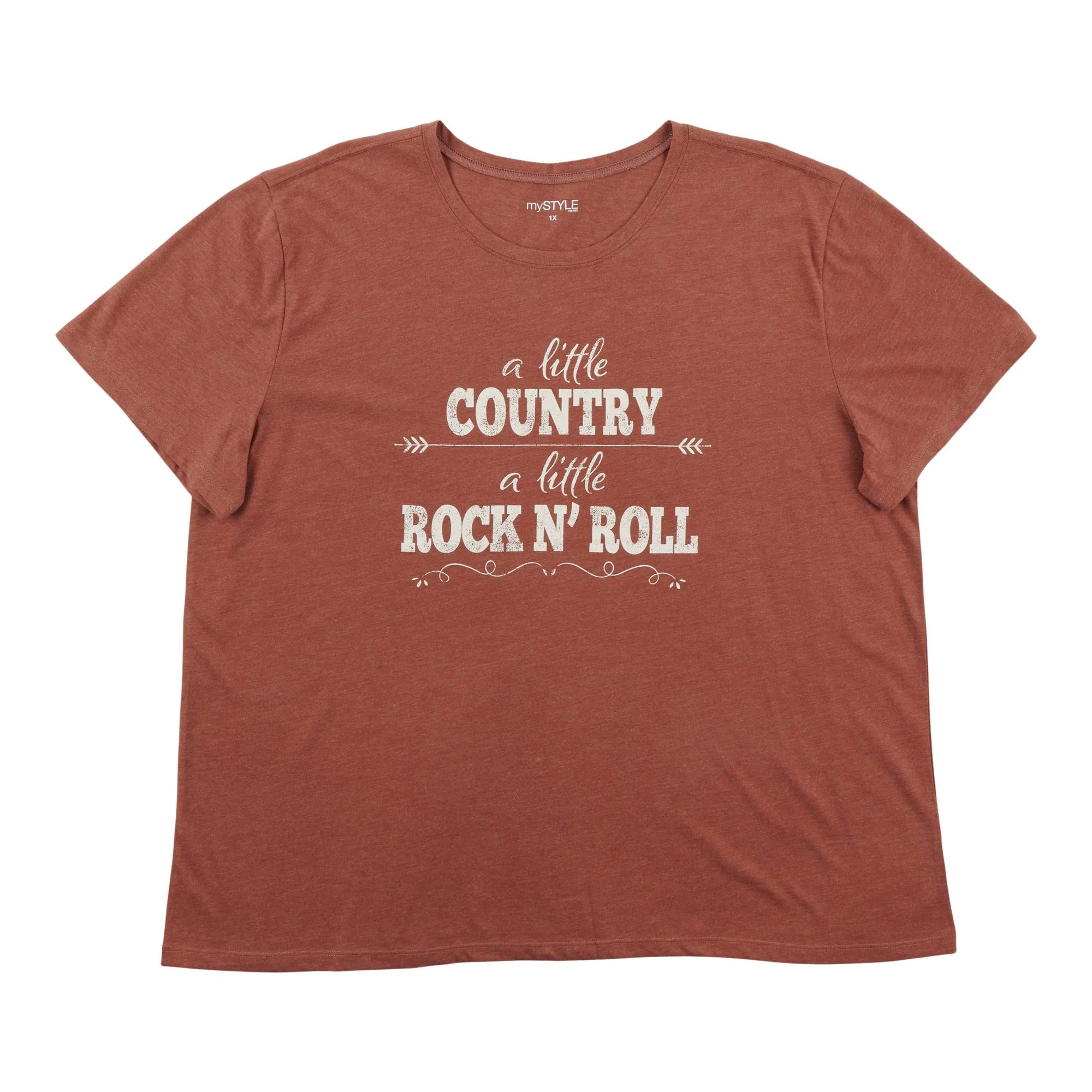 mySTYLE Women's Plus Crew Neck T-Shirt sold by Giant Tiger product image thumbnail 3