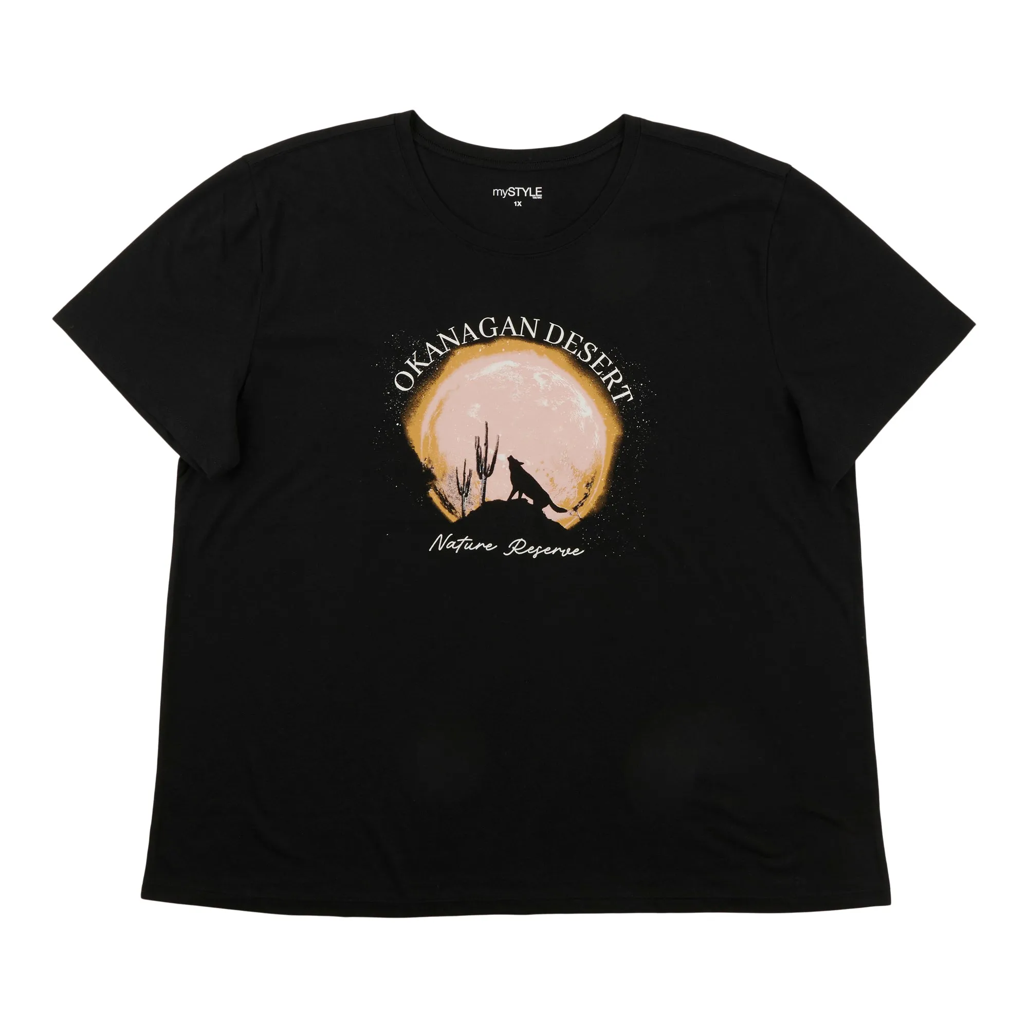 mySTYLE Women's Plus Crew Neck T-Shirt sold by Giant Tiger