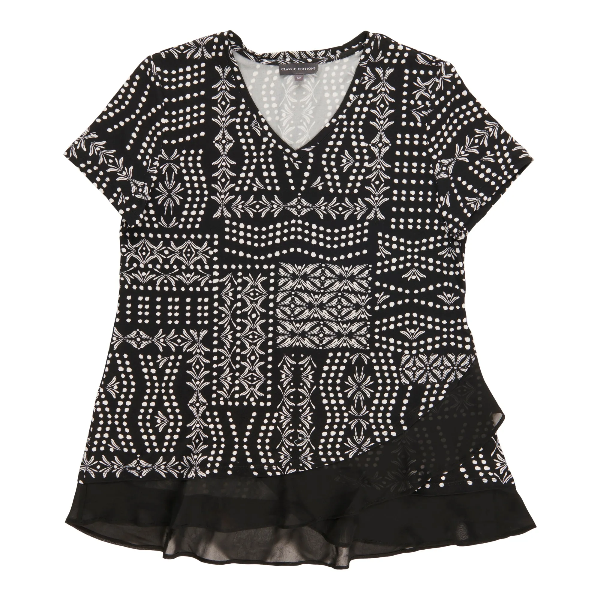 Classic Editions Women's Ruffled Top sold by Giant Tiger