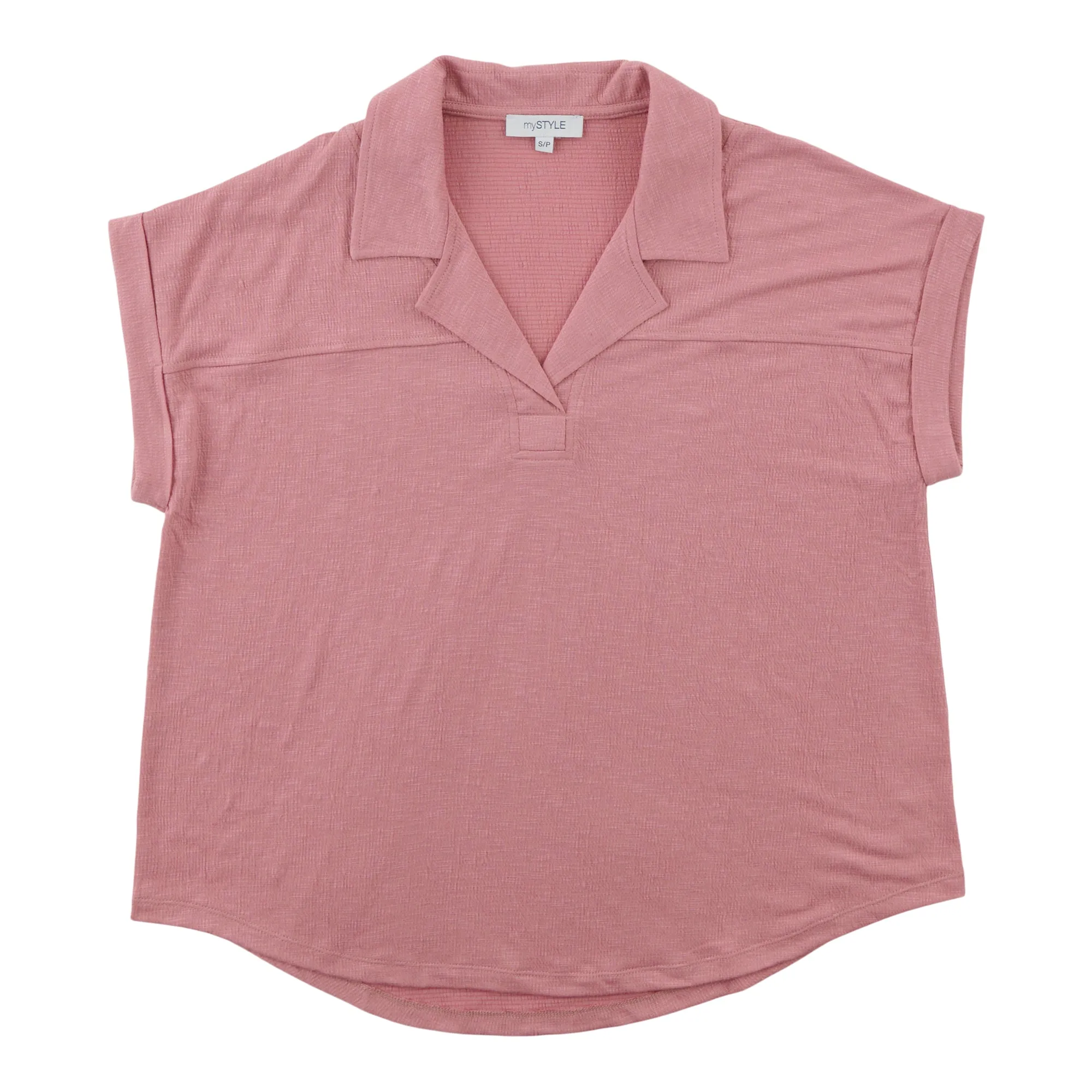 mySTYLE Women's Short Sleeve Johnny Collar sold by Giant Tiger product image thumbnail 3