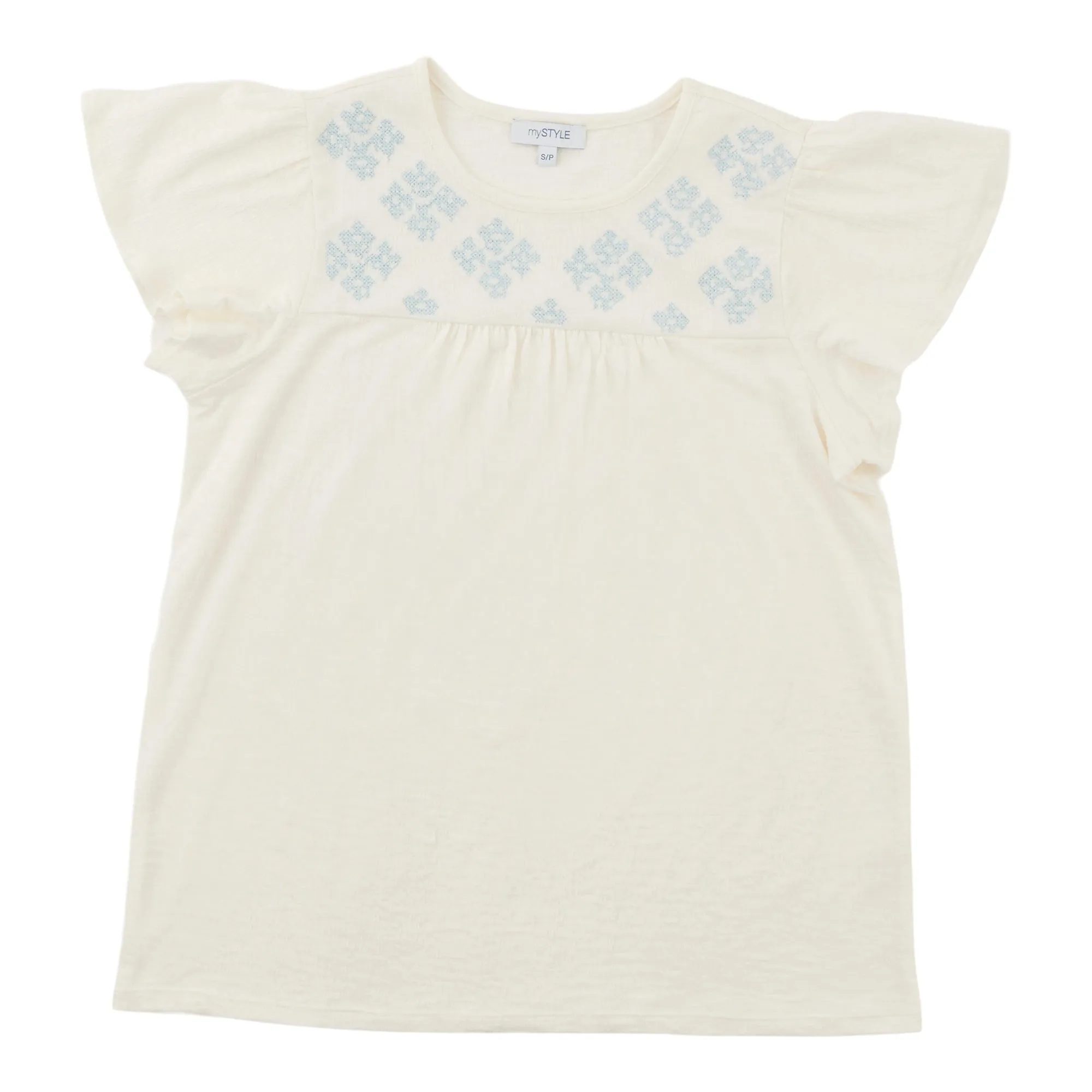 mySTYLE Women's Crochet Short Sleeve Top sold by Giant Tiger product image thumbnail 3