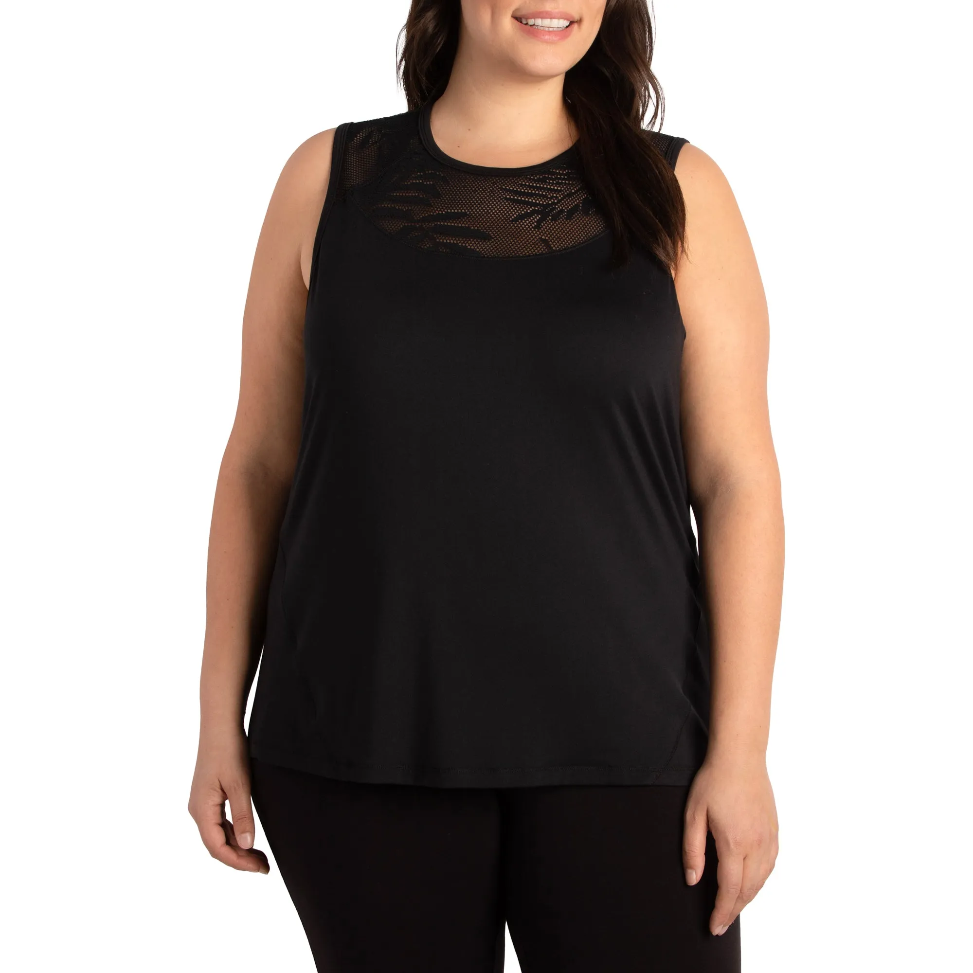 ACX Active Women's Plus Tank with Mesh Insert - 1X-3X sold by Giant Tiger
