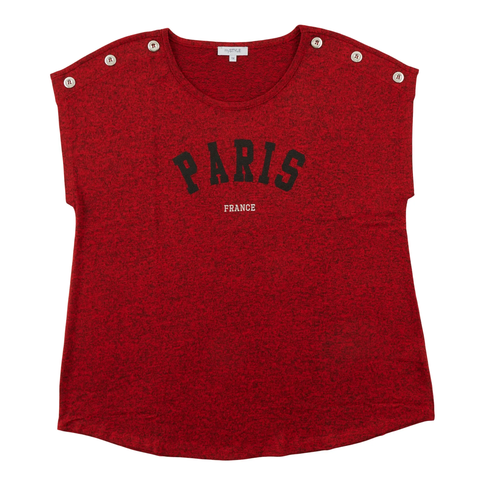 mySTYLE Women's Plus Short Sleeve Tee sold by Giant Tiger product image thumbnail 3