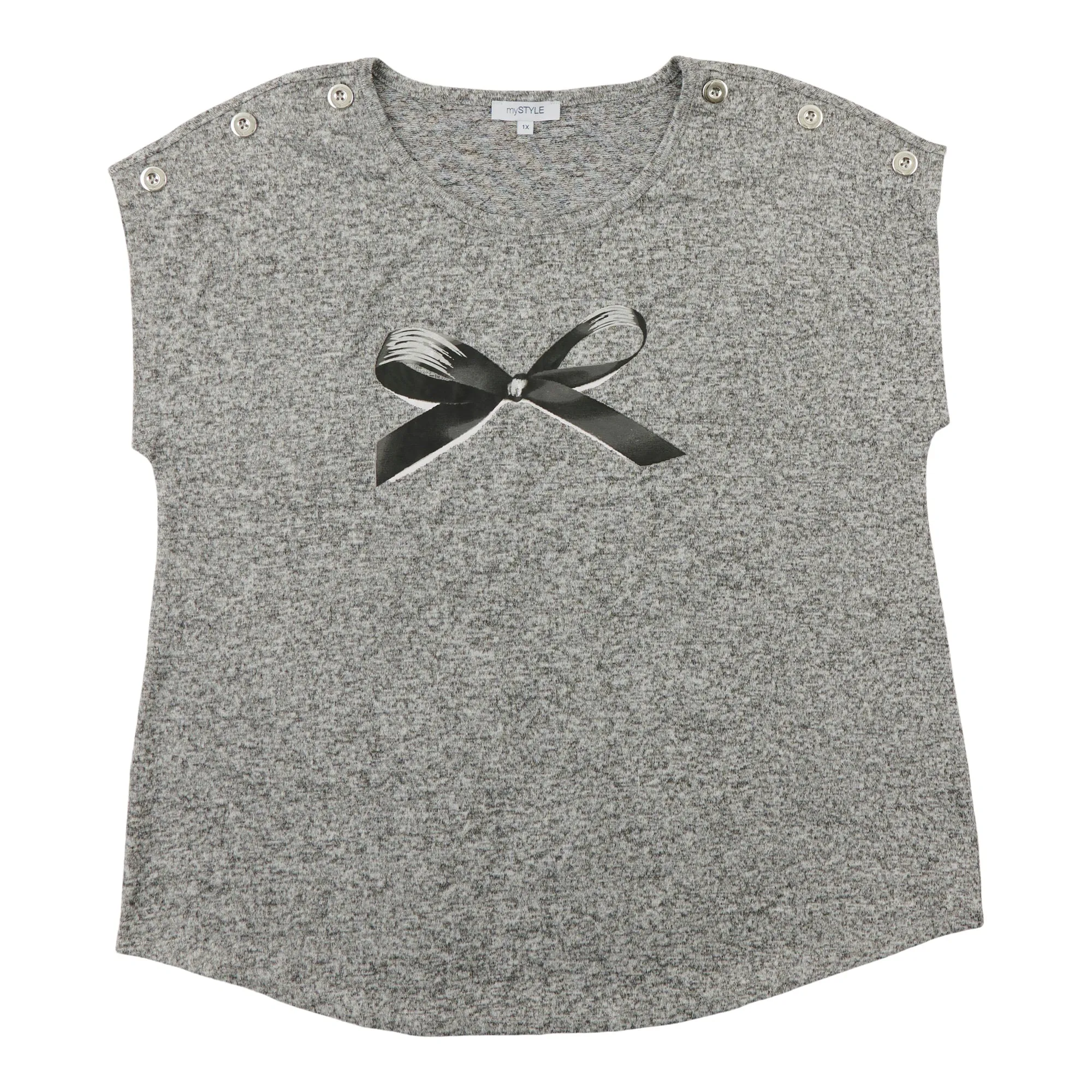 mySTYLE Women's Plus Short Sleeve Tee sold by Giant Tiger product image thumbnail 2