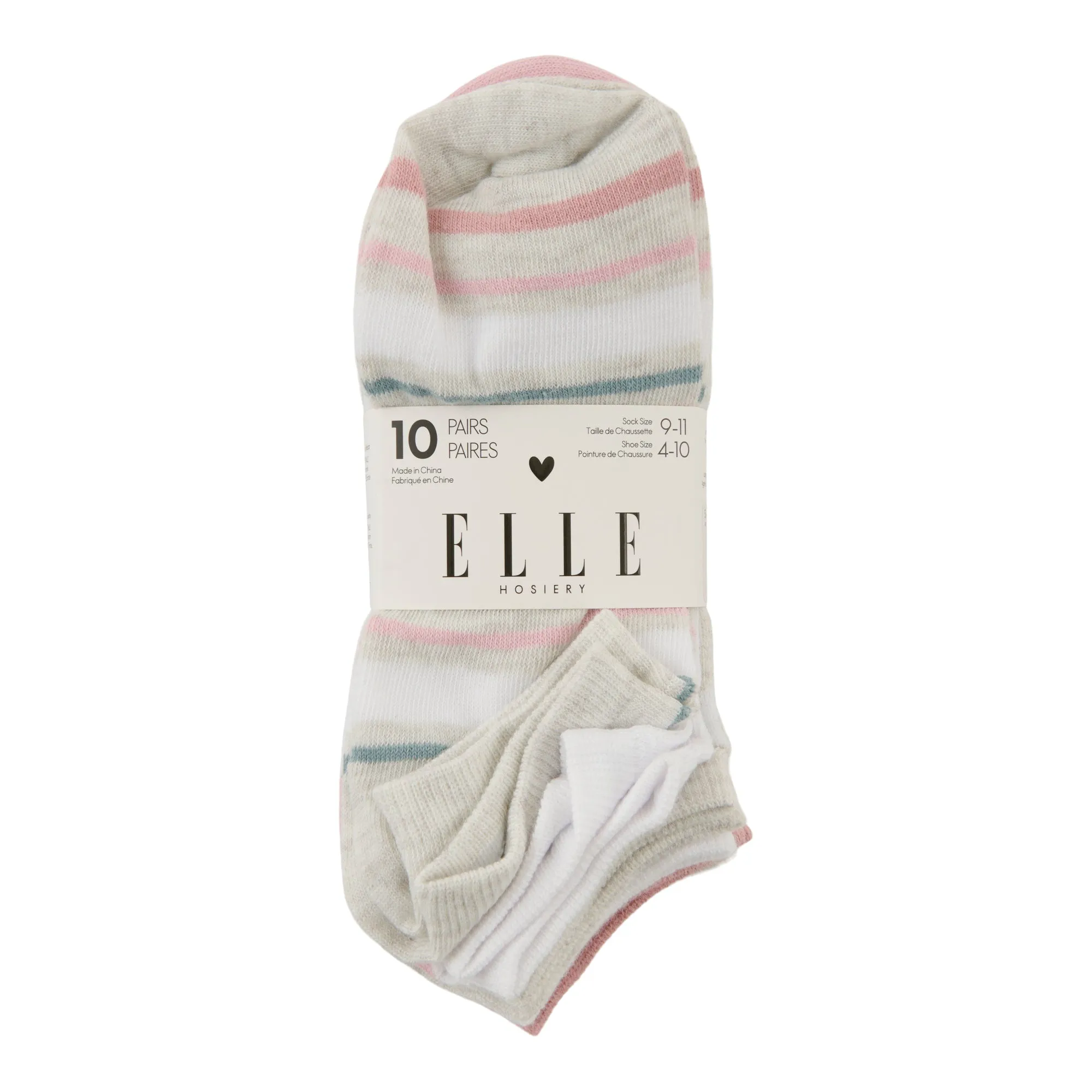 Elle Women's Ankle Socks, 10-Pack sold by Giant Tiger