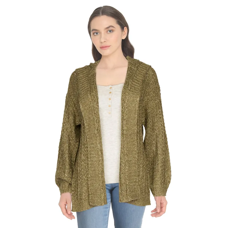 mySTYLE Women's Hooded Cardigan sold by Giant Tiger