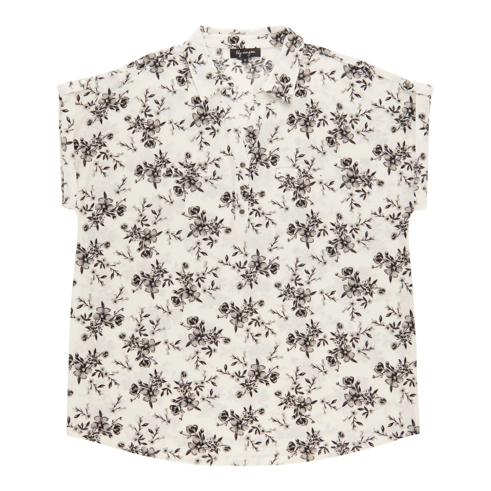 lily morgan Women's Plus Collared Top sold by Giant Tiger product image thumbnail 4