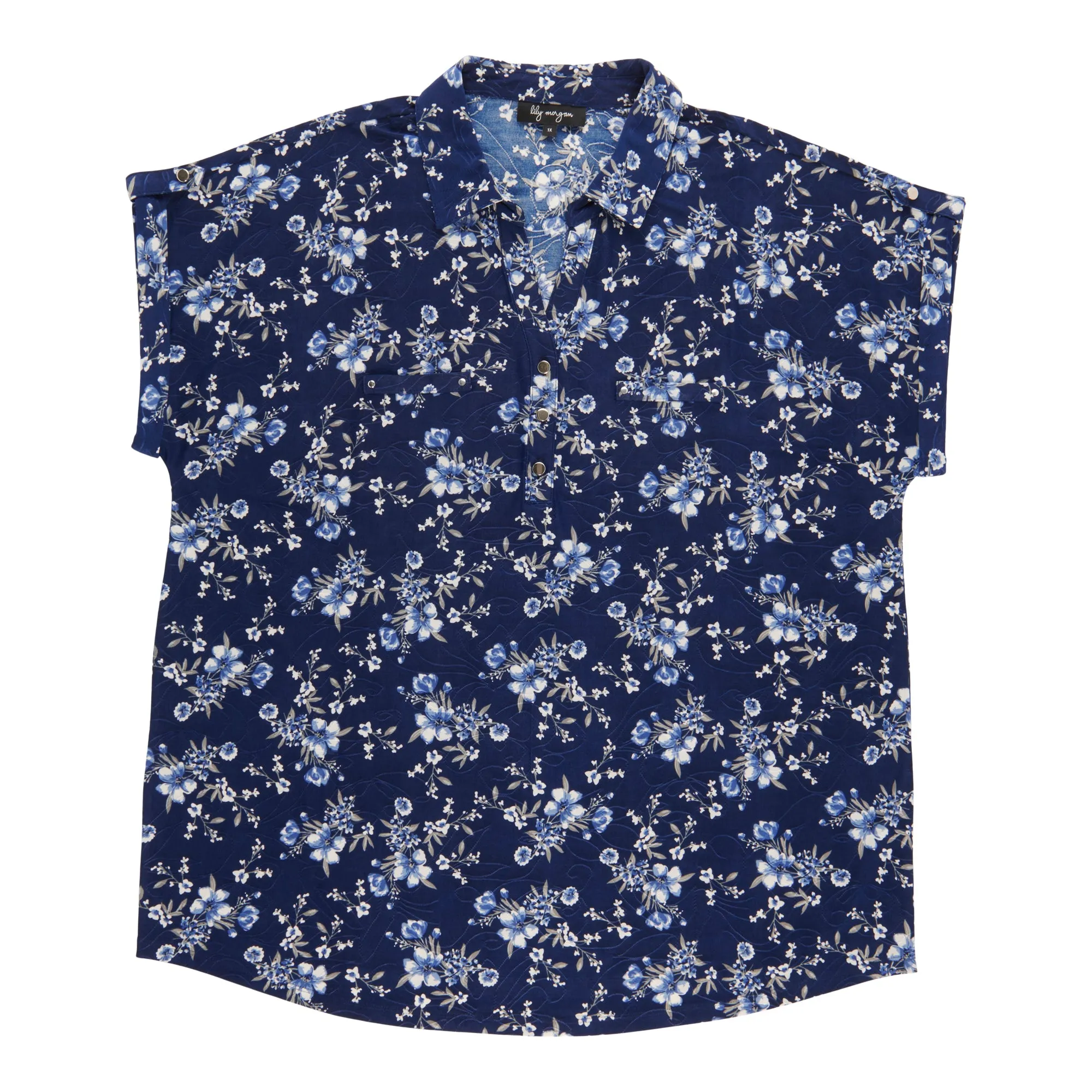 lily morgan Women's Plus Collared Top sold by Giant Tiger product image thumbnail 3