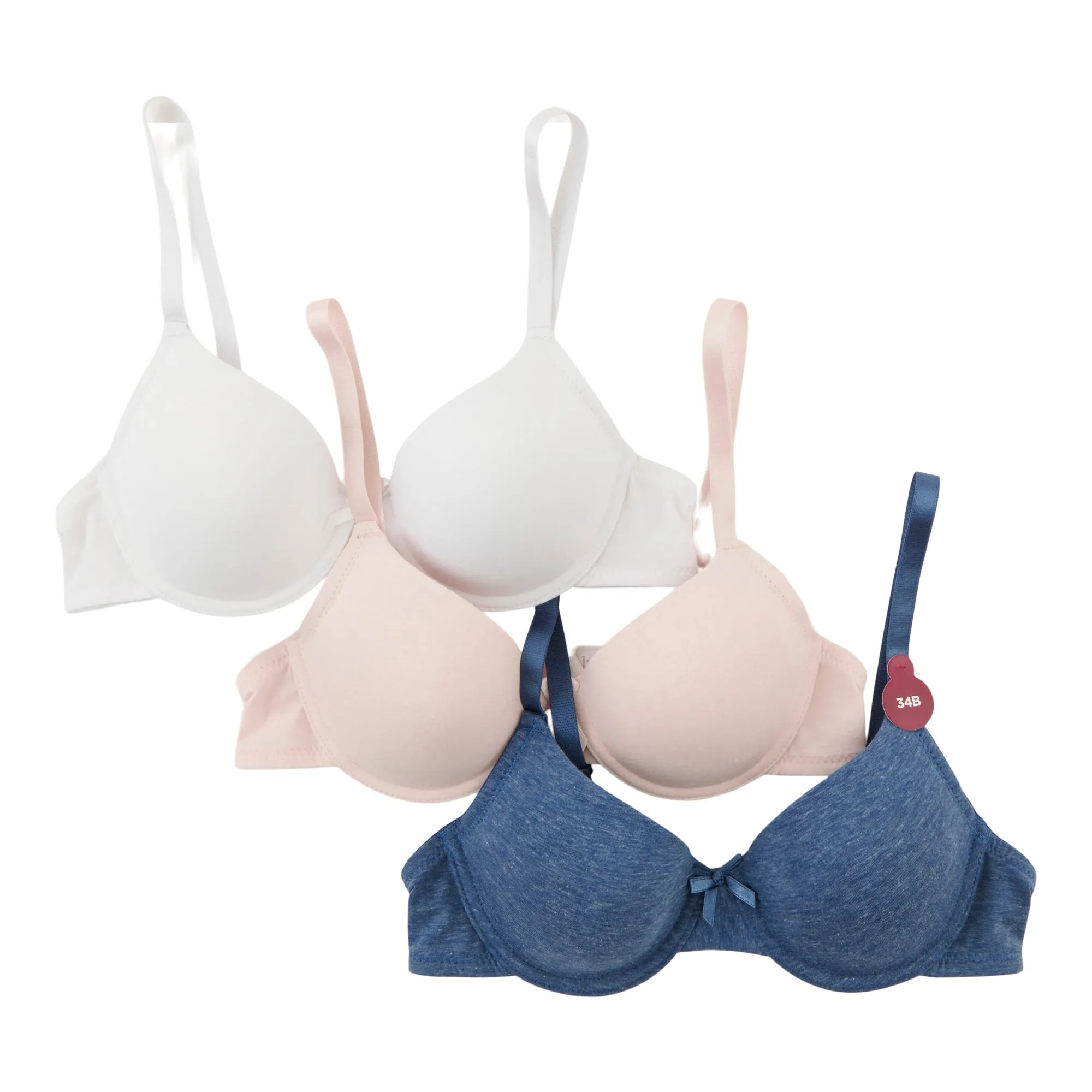 Carisma Women's Solid And Patterned T-Shirt Bras, 3-Pack sold by Giant Tiger product image thumbnail 4