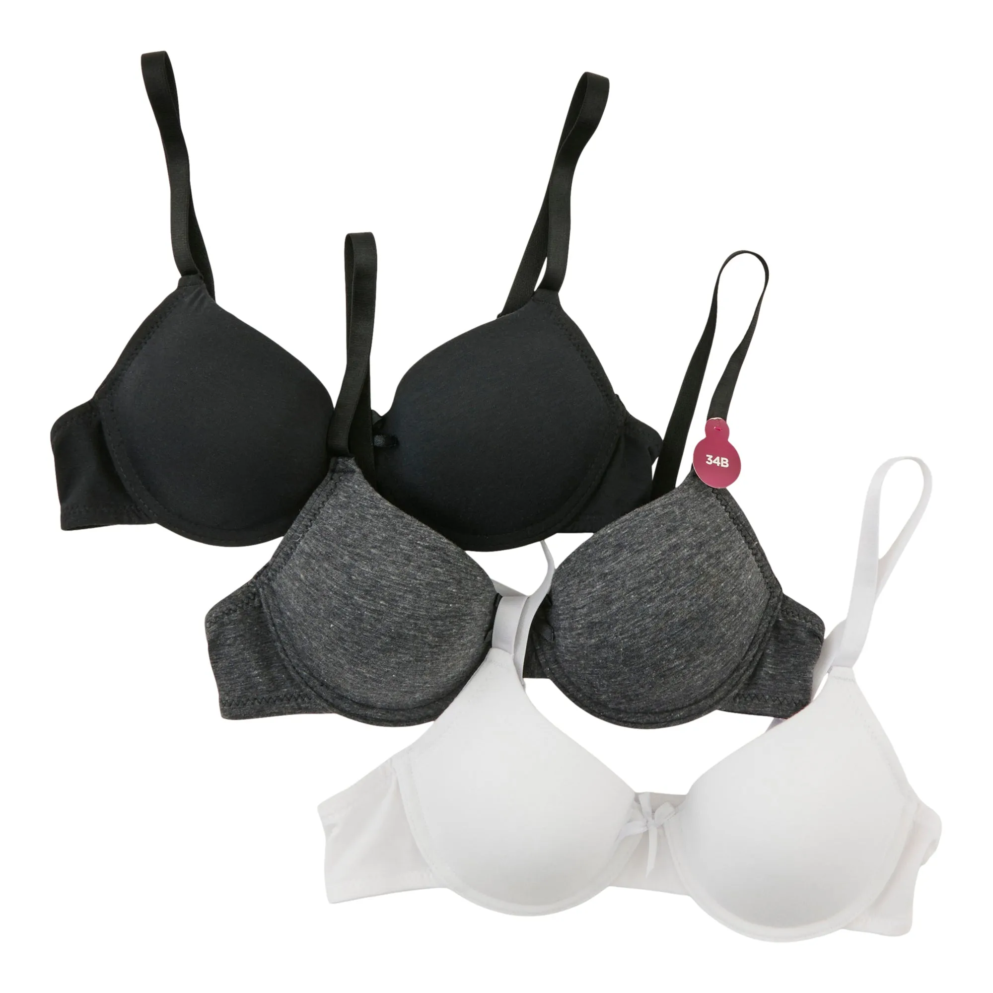 Carisma Women's Solid And Patterned T-Shirt Bras, 3-Pack sold by Giant Tiger product image thumbnail 3