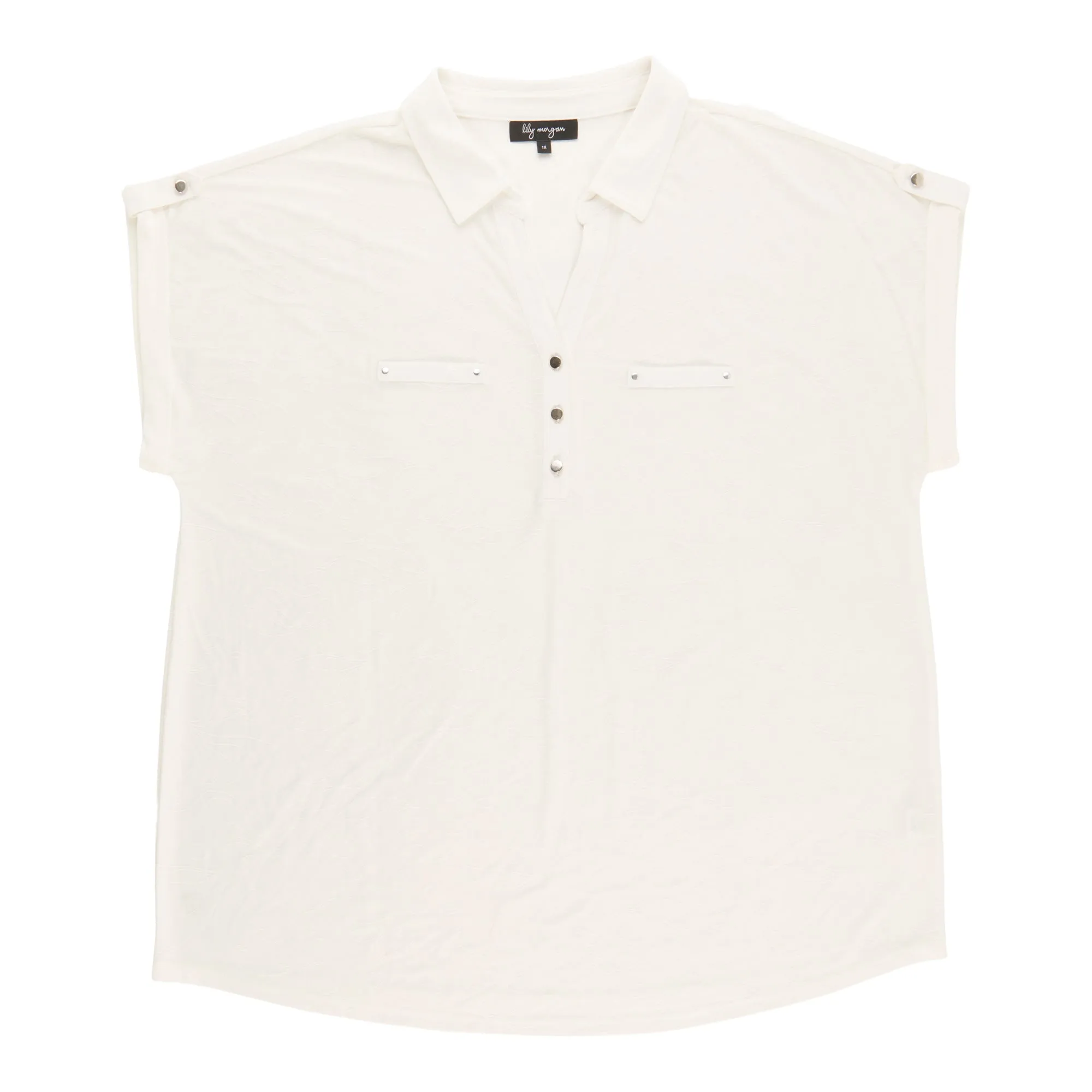 lily morgan Women's Plus Collared Top sold by Giant Tiger product image thumbnail 2