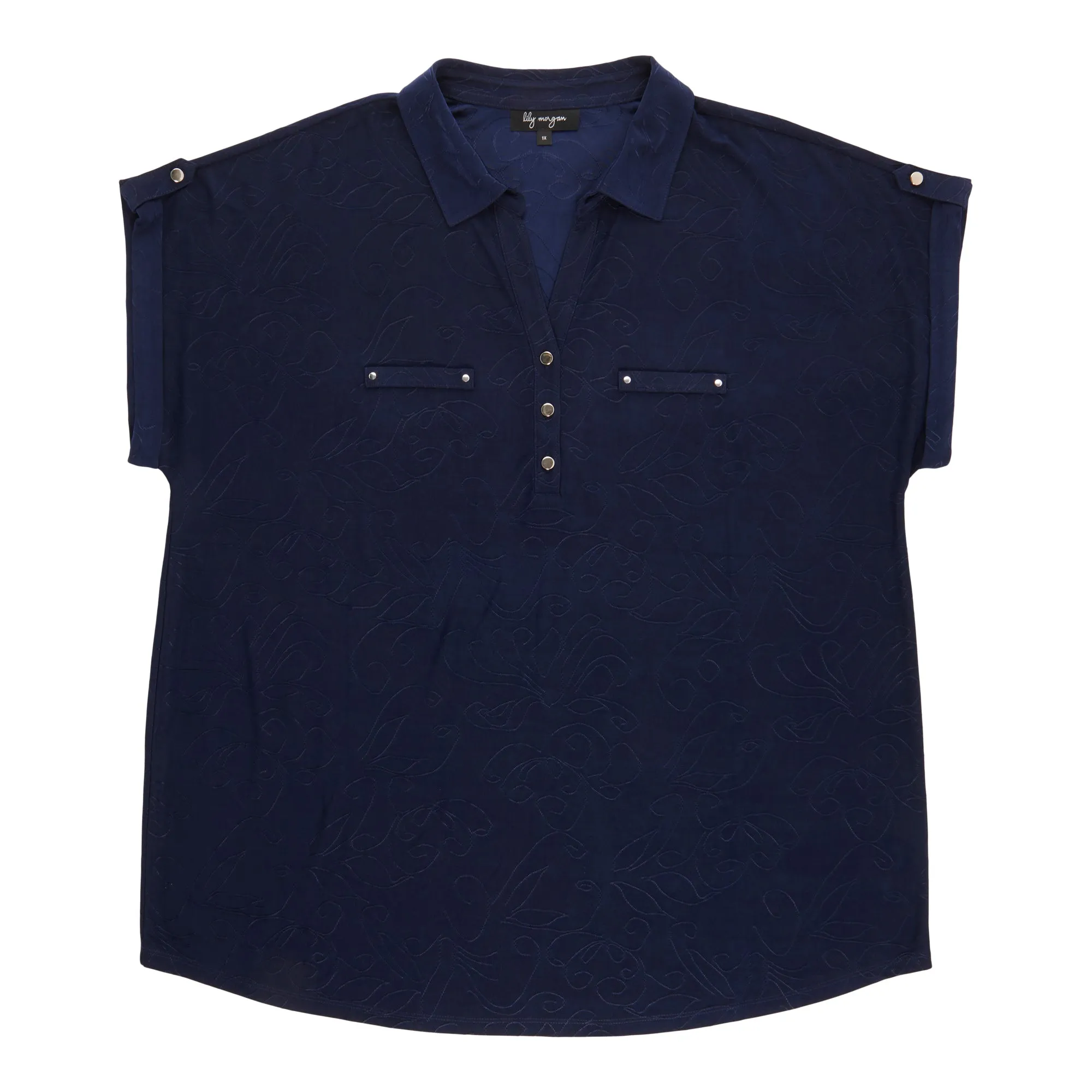 lily morgan Women's Plus Collared Top sold by Giant Tiger product image thumbnail 3