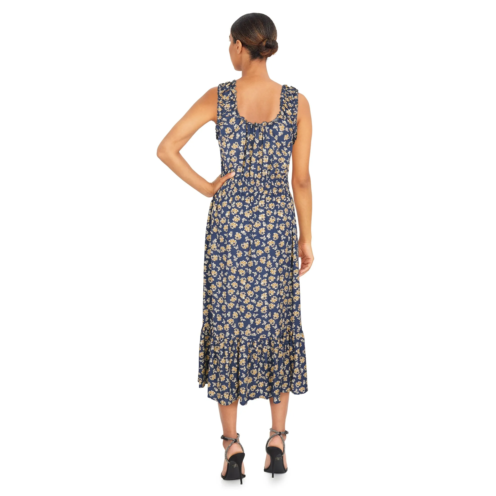 mySTYLE Women's Smocked Tiered Midi Dress sold by Giant Tiger product image thumbnail 2