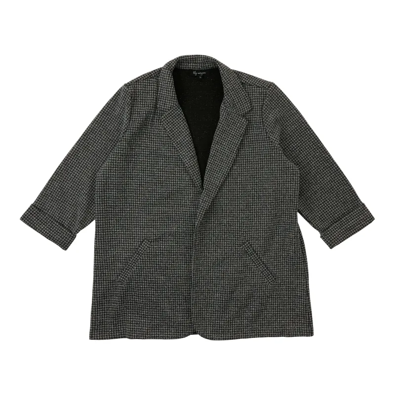 lily morgan Women's Plus Knit Plaid Blazer sold by Giant Tiger