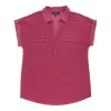 lily morgan Women's Collared Short Sleeve Top sold by Giant Tiger