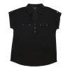 lily morgan Women's Collared Short Sleeve Top sold by Giant Tiger