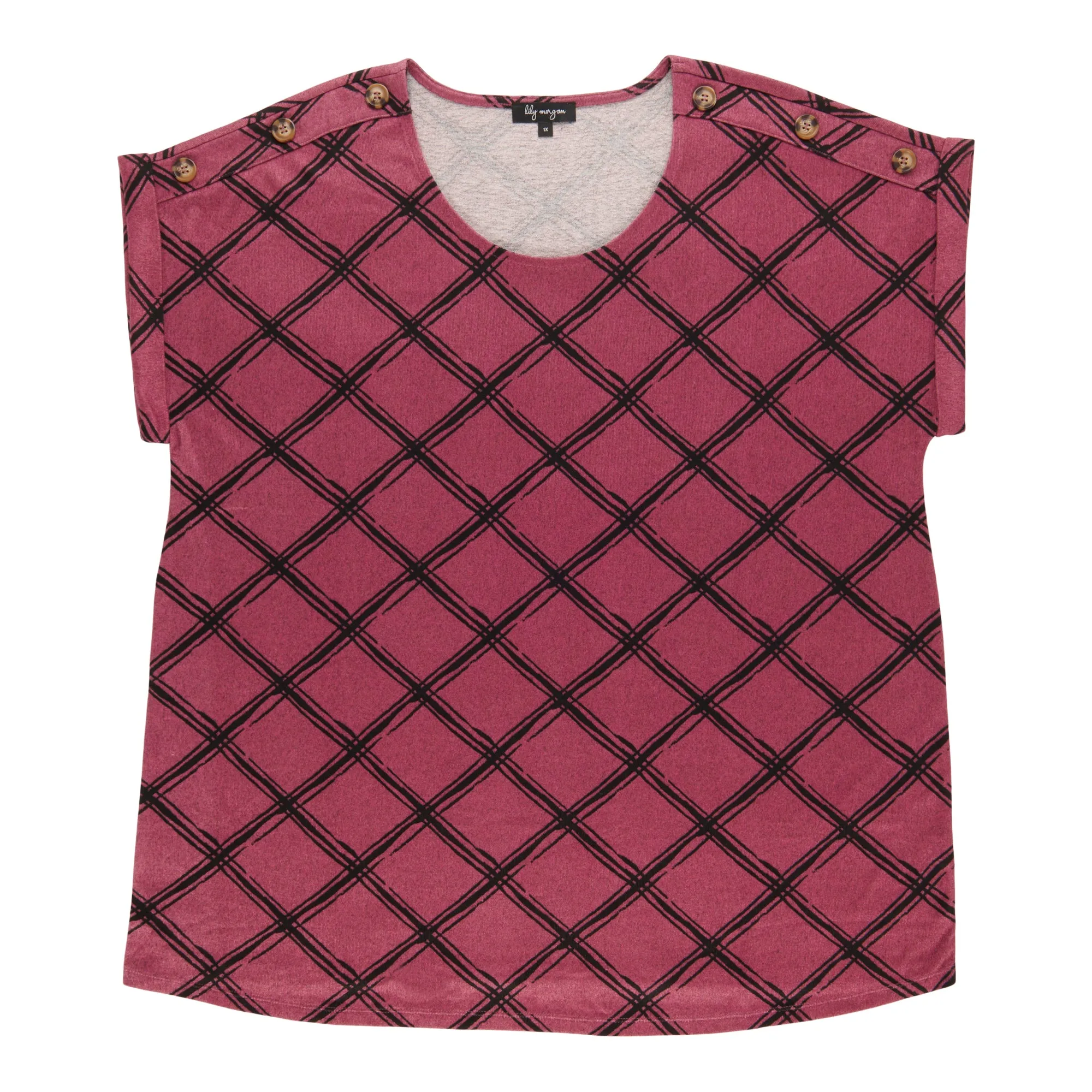 lily morgan Women's Plus Crew Neck Top sold by Giant Tiger product image thumbnail 2