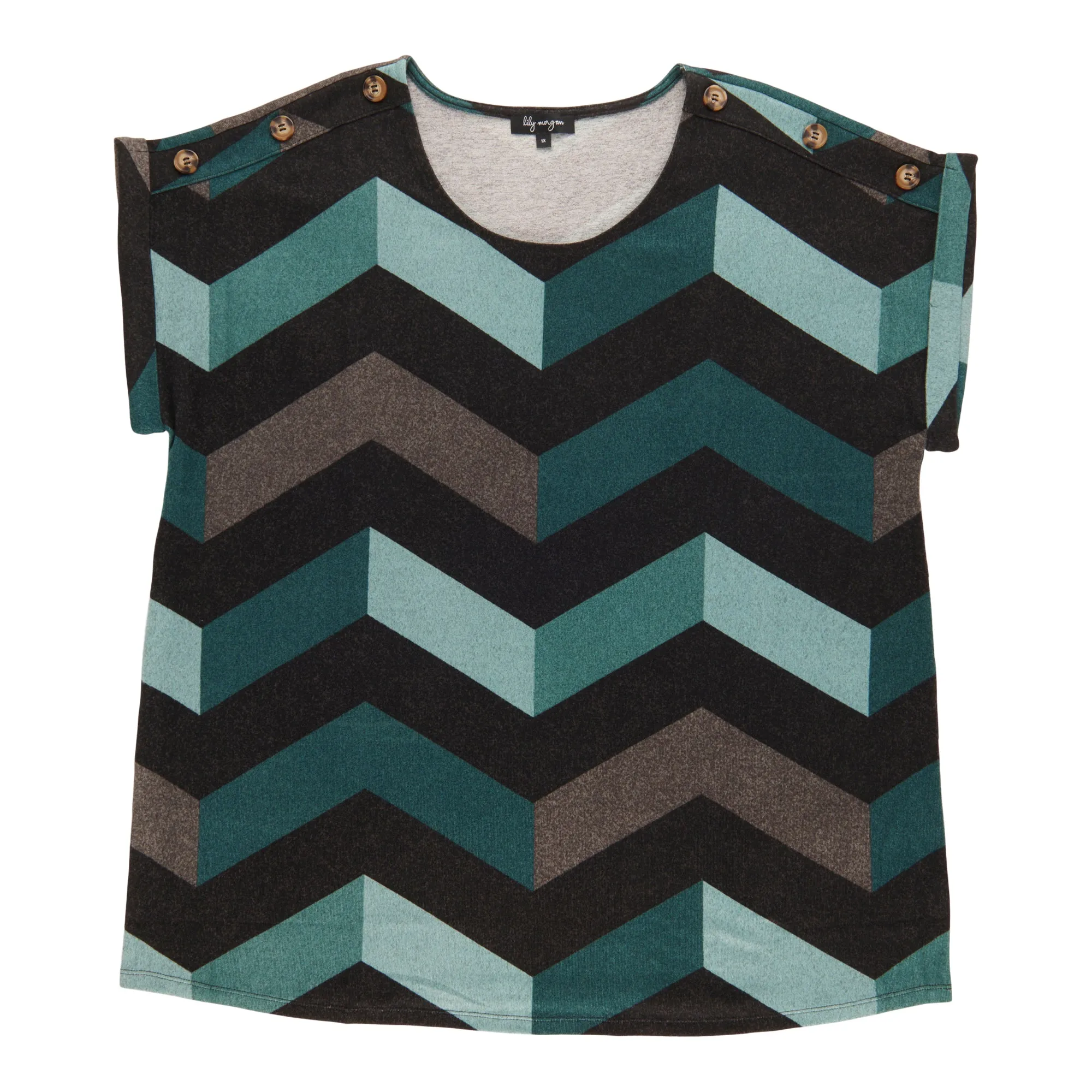 lily morgan Women's Plus Crew Neck Top sold by Giant Tiger product image thumbnail 4