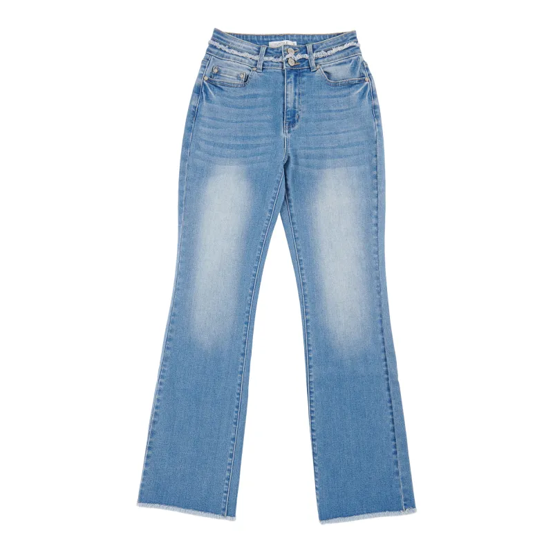 mySTYLE Women's Frayed Bootcut Jeans sold by Giant Tiger