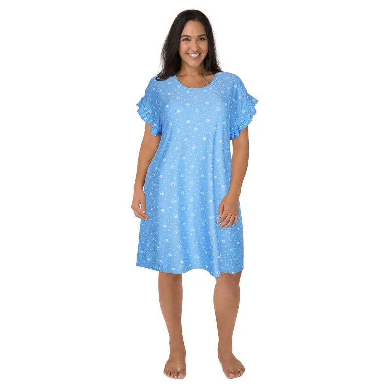 Carisma Women's Plus Ruffle Sleeve Sleepshirt sold by Giant Tiger
