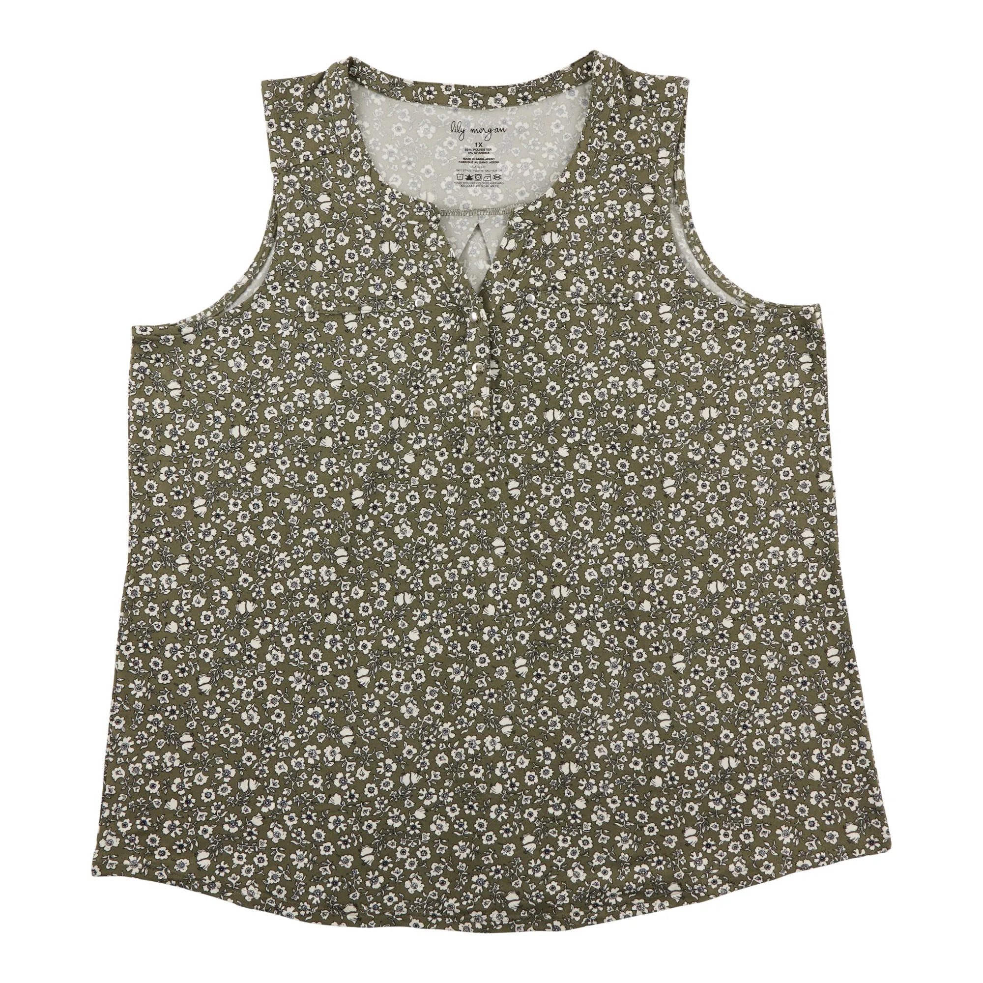 lily morgan Women's Plus Camisole with Stud Details sold by Giant Tiger product image thumbnail 3